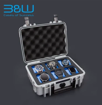Bewell Model 1000 Watch Storage Case - 6-Pack Portable Safety Box, Waterproof & Moisture-Resistant