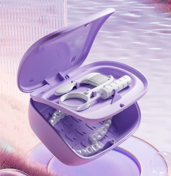 Invisible Aligner Storage Case Portable Retainer Holder for Orthodontic Appliances and Dentures - Invisalign Q