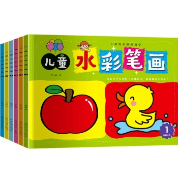 6-Set Children's Painting Kit - Watercolor Markers and Coloring Books for Kindergarten and Elementary Girls, Princess Theme, Early Learning Baby Doodle Book with Fruit and Animal Fill-In Pages
