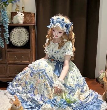 [Blueberry Letter] Poem of the Doll Original Lolita Pastoral Style Sack Dress, Daily Wear Long Lolita Skirt