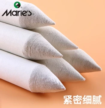 Marie's Paper Blending Stumps Set for Sketching - Hard Tip Tortillons for Charcoal, Pastel, and Oil Pastel Art Supplies