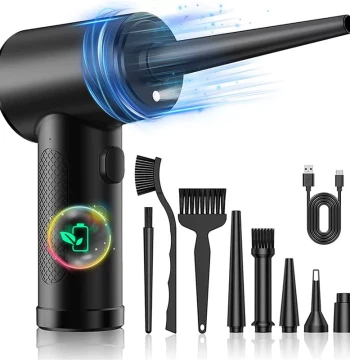Portable Car Duster and Vacuum Cleaner Combo - High-Power 2-in-1 Dust Removal Device