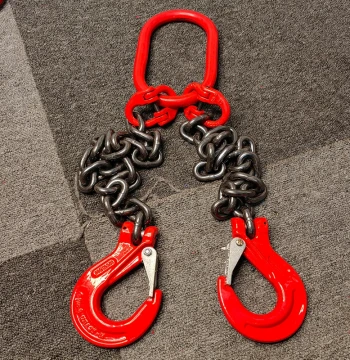 Leg Chain Lifting Hook Rigging - Manganese Steel Heavy-Duty Chain for Overhead Cranes