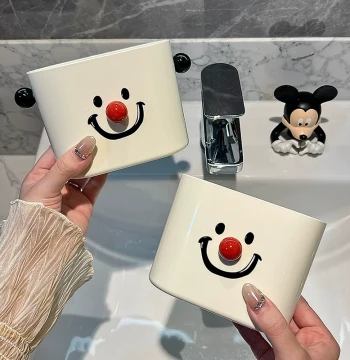 Wall-Mounted Storage Box for Face Towels and Toothpaste - No Drilling Required