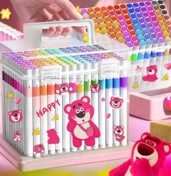 Cartoon Acrylic Markers for Elementary Students - Layerable, Opaque Watercolor Pens for Children's Art Kits