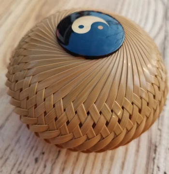 Handwoven Bamboo Cricket Cage and Jar, Custom Premium Car Hanging Ornament