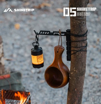 ShineTrip Shanqu 05 Instant-Deploy Light Stand, Outdoor Camping Multi-Function Portable Shelf for Picnic and Hanging Clothes