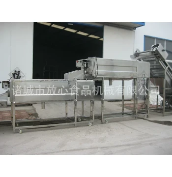Fully Automatic Continuous Peeling Machine - Stainless Steel Brush Roller Potato Peeling and Washing Equipment