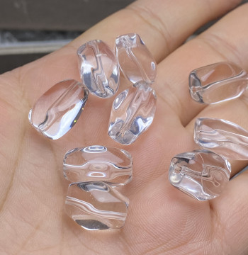 Natural Clear White Quartz Irregular Loose Beads for DIY Bracelets, Necklaces, and Jewelry Making Accessories