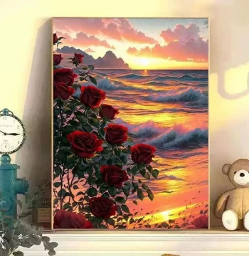 DIY Digital Oil Painting by Numbers: Miyazaki Landscape Anime Characters