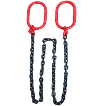 Manganese Steel Lifting Chain with Double Eye Hooks, 2 Meters, for Truck Rigging and Towing