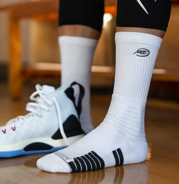 NICEID NICE Basketball Socks - High-Top Elite Crew Socks with Terry Bottom for Anti-Slip Wrap and Sports Performance