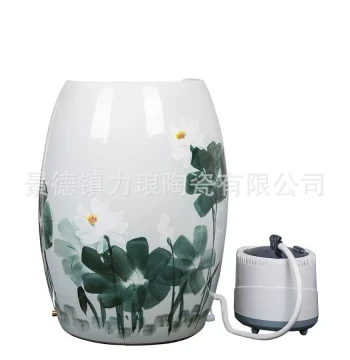 Factory Direct Steaming Jar for Huangjing, Foot Steaming Pot with Negative Ions, Active Ceramic Energy Vat for Head and Foot Steam Therapy, Sauna 201910