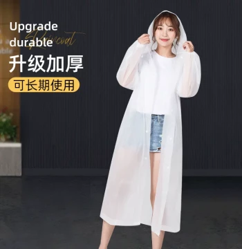 Thickened Reusable Raincoat - Portable Travel Outdoor Poncho for Adults and Kids, Ideal for E-Bike Riding and Hiking