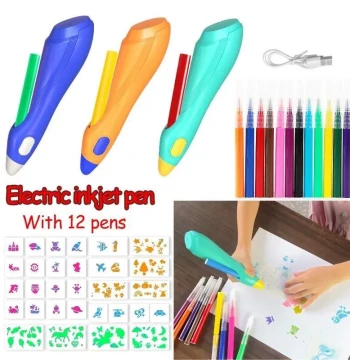 Electric Watercolor Spray Pen Children Hand-painted Color Pa