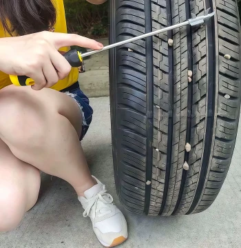 Stainless Steel Tire Stone Remover Hook, Multi-Function Car Tire Cleaning Tool