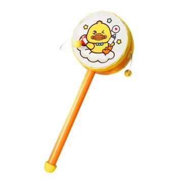 Baby Yellow Duck Rattle for Infants 0-6-12 Months - Grasping Training, Early Education, Soothing Toy for Boys and Girls