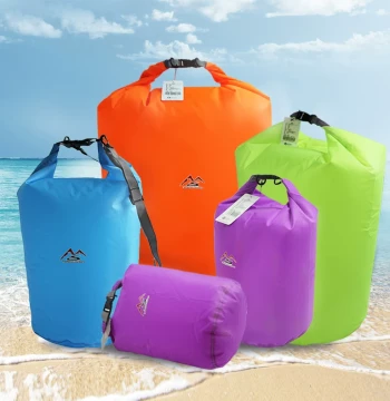 2 Pieces Free Shipping Outdoor Rafting Creek Swimming Gear Dustproof Waterproof Bag Wearable or Handheld Ultra-Light Storage Sack