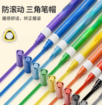 Acrylic Markers for Kids, Washable Art Watercolor Pens for Elementary Students, Opaque and Layerable, Direct Liquid Ink Core