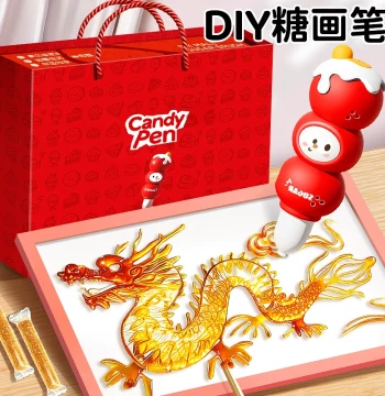 3D Printing Pen for Kids - Edible Malt Sugar Art DIY Kit for Birthdays (Age 6+)