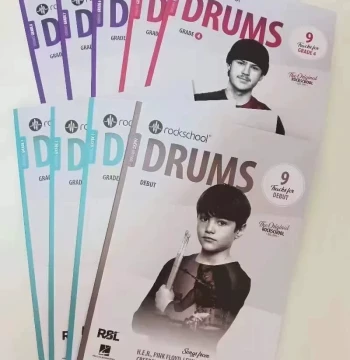 2018 / New 2024 Rockschool Drum Kit Levels 0-8 Complete with Bonus Audio
