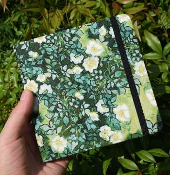 Mifaner Handmade Watercolor Sketchbook – Oil Painting Series Canvas Journal, Travel-Friendly Mini Notebook for Acrylic Markers