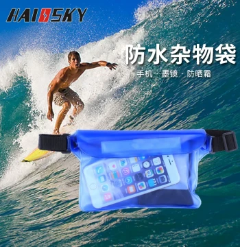 Waterproof Phone Pouch for Diving, Swimming, Rafting, and Hot Springs, Sealed Underwater Storage Bag with Waist Strap