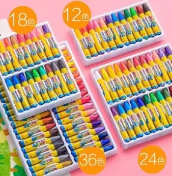 Assorted Colors Kids' Painting Crayons - Washable Oil Pastels in 12, 18, 24, or 36 Colors for Graffiti and Coloring