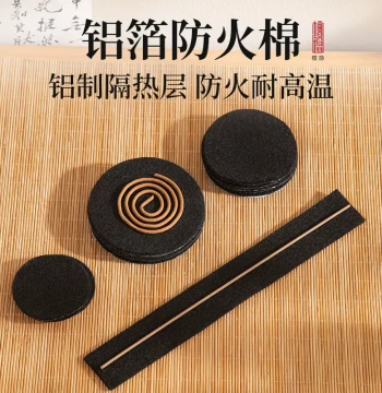 High-Temperature Fire-Resistant Cotton Incense Burner Mat, Flame-Retardant Pad for Stick Incense Boxes and Aromatherapy Burners, Heat Insulation for Burning Incense