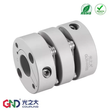 High-Speed Internal Clamping Double Diaphragm Coupling High Torque Servo Motor Leadscrew Module Elastic Coupler