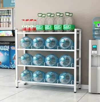 Large Water Bucket Stand – Storage Rack for Office Purified Water Dispensers and Mineral Water Containers