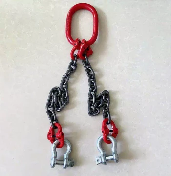 Heavy-Duty Chain Slings for Lifting Rebar and Steel - Manganese Steel Lifting Chains