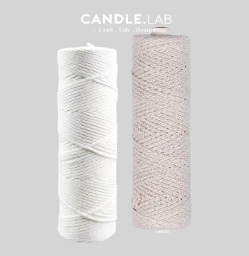 CANDLE.LAB | 100% Cotton Unwaxed Candle Wick Roll - Thin Stem Chandelier Candle Making Supplies #31