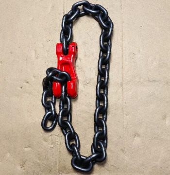 Lifting Chain with Adjuster Forklift Crane Chain Adjustable Length Manganese Steel Chain Bundling Lifting Chain with Hooks