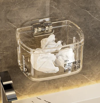 Wall-Mounted Towel Storage Box Large Capacity for Bathroom