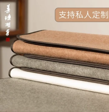 Shanlian Lake Brush Wool Felt Mat for Calligraphy and Painting, Washable Desk Pad for Beginners
