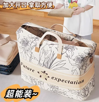 Large Capacity Household Quilt Storage Bag - Waterproof and Moisture-Proof Duvet Organizer for Moving, Packing, and Luggage Sorting
