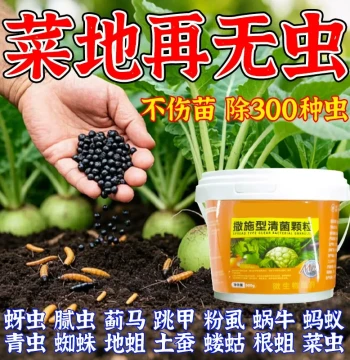 Garden Pest Control Granules - Broad-spectrum Insecticide and Fungicide for Soil-borne Pests and Diseases in Vegetable Plots