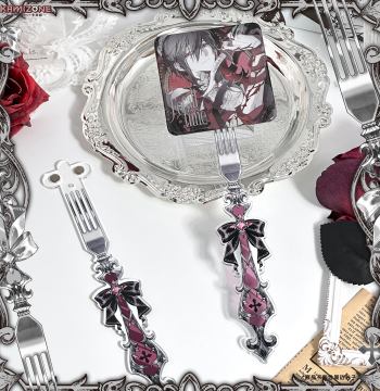 [Camizong] Lilith's Claw – Gothic-Style Fork Acrylic Check-In Stick for Badge Display with Magnetic Backing