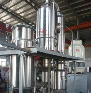 Sanitary Grade Stainless Steel Low-Temperature Vacuum Single-Effect Falling Film Evaporator for Milk Powder and Juice Processing