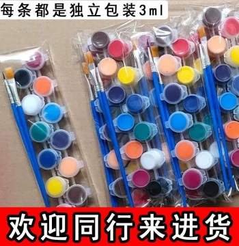 Wholesale Acrylic Paint Stick Set, 3ml x 12 Colors, Non-Toxic for Children's DIY and Street Art