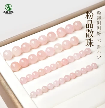 Loose Rose Quartz Beads, Donghai Agate, Chalcedony, Jadeite, and Madagascar Pink Crystal for DIY Jewelry Making