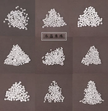 Natural Clear Quartz Fully Clean Untreated Faceted Round Rice Beads - For Women's Bracelets, Spacer Beads, and DIY Crafts