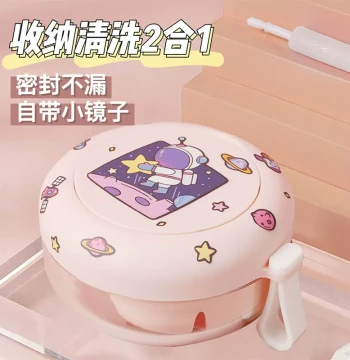 Retainer Storage Case with Mirror for Cleaning and Soaking Portable Orthodontic Aligner Box