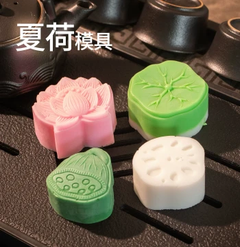 Lotus DIY Handmade Soap Silicone Mold - Lotus Leaf, Root, and Seed Pod Designs for Soap Base and Baking