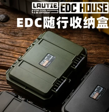Wilderness Old Blacksmith EDC Storage Box - Small Shockproof, Waterproof, and Moisture-Proof Case with Foam Insert