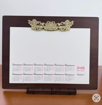 Wenmo 100% Cotton Watercolor Paper 2026 Wall Calendar/Monthly Planner 300g DIY Calendar Sheet Sketch Marker Compatible