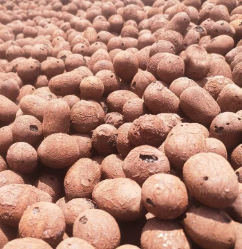 Nutrient Soil and Submerged Hydroponic Clay Pebbles - Backfill for Bathrooms, Planters, and Soil-Free Green Plants