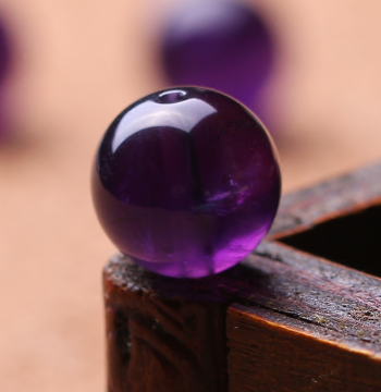 5A Grade Uruguay Natural Deep Purple Amethyst Loose Beads DIY Crystal Accessories Amethyst Loose Round Beads Semi-Finished