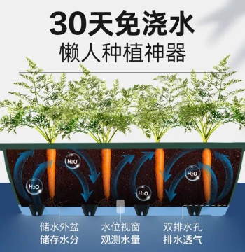 Specialized Vegetable Growing Box - Foam Balcony Planter, Rectangular Plastic Pot for Home Gardening